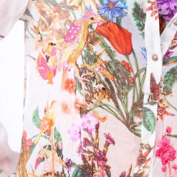 Aratta Lilia Embroidered Button Down Shirt - Picture 5 of 9